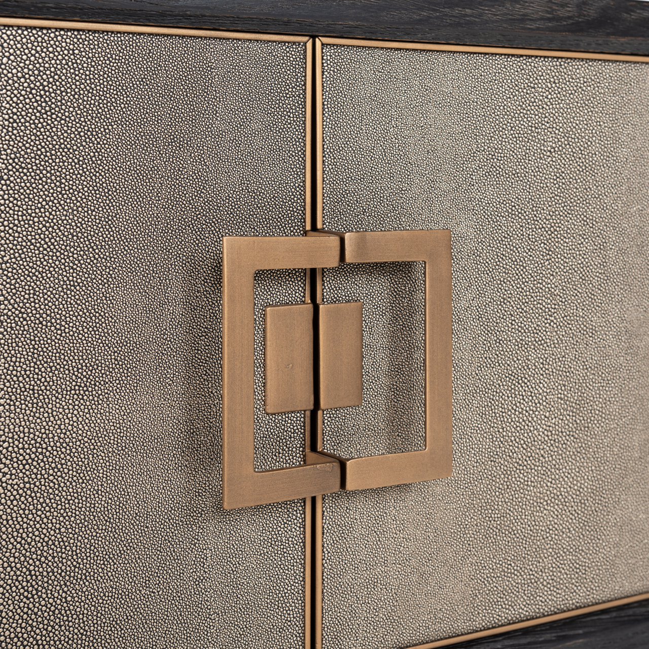 TV-Schrank Bloomville brass shagreen - Richmond Interiors