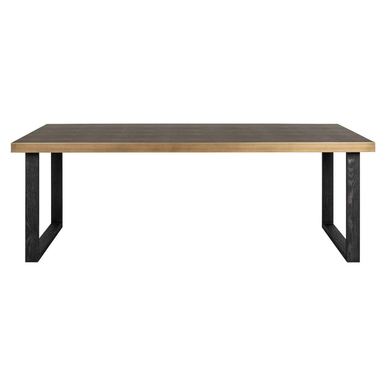 Mesa de comedor Bloomville brass shagreen incl. glass top 200 - Richmond Interiors