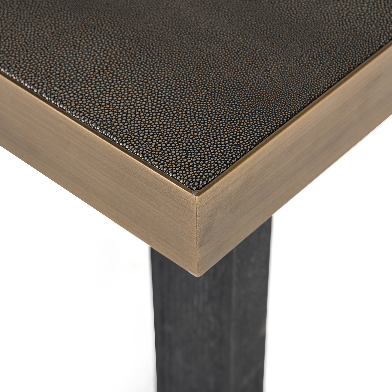 Mesa de comedor Bloomville brass shagreen incl. glass top 200 - Richmond Interiors