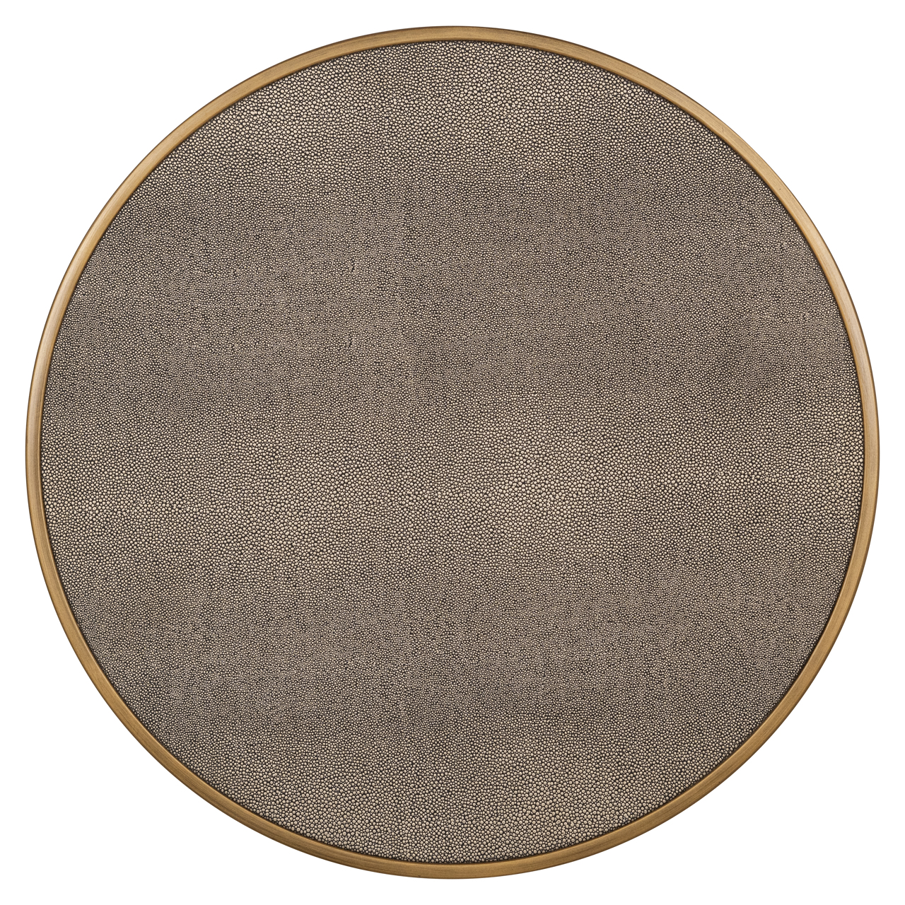 Beistelltisch Bloomville brass shagreen incl. glass (Set aus 2) - Richmond Interiors
