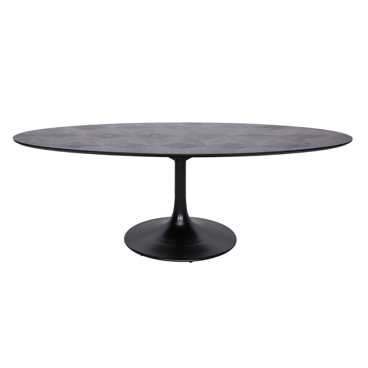 Esstisch Blax black oval 250 (Eiche Fineer|Ijzer) - Richmond Interiors