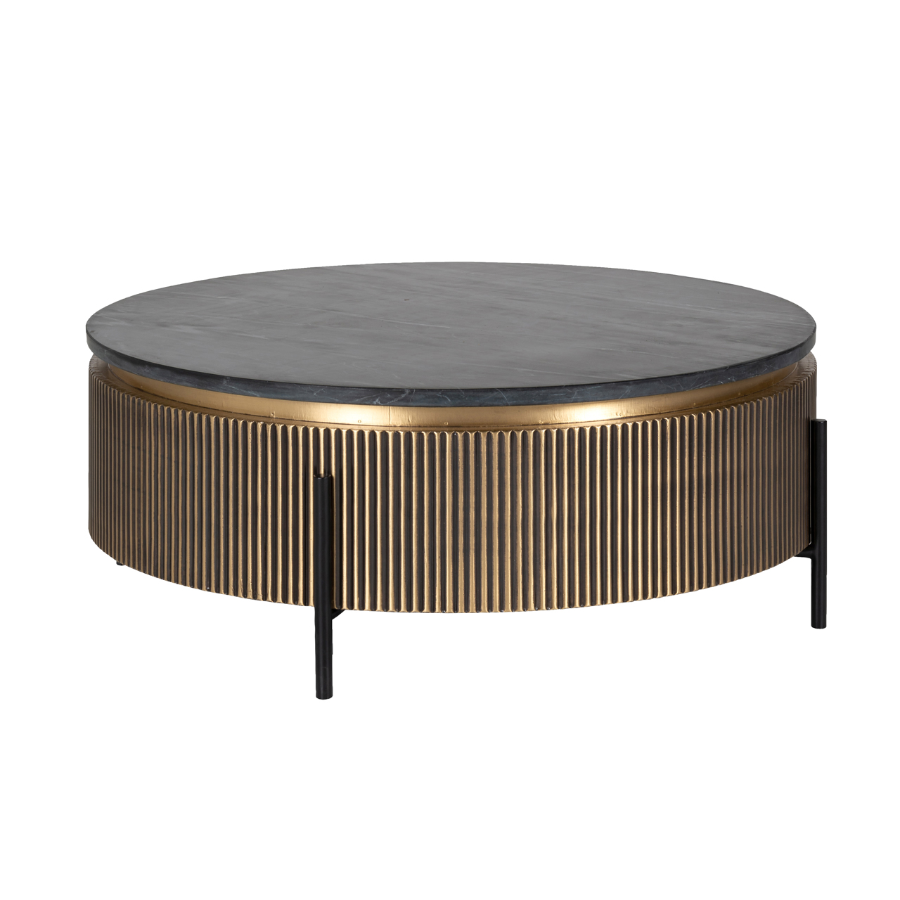 Couchtisch Ironville gold 90Ø - Richmond Interiors