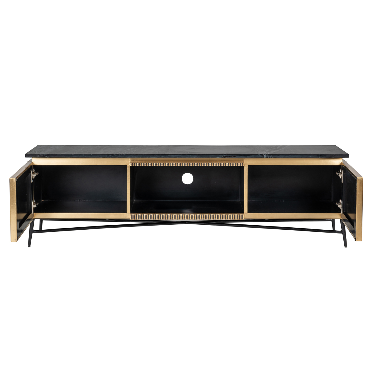 TV-Schrank Ironville gold - Richmond Interiors