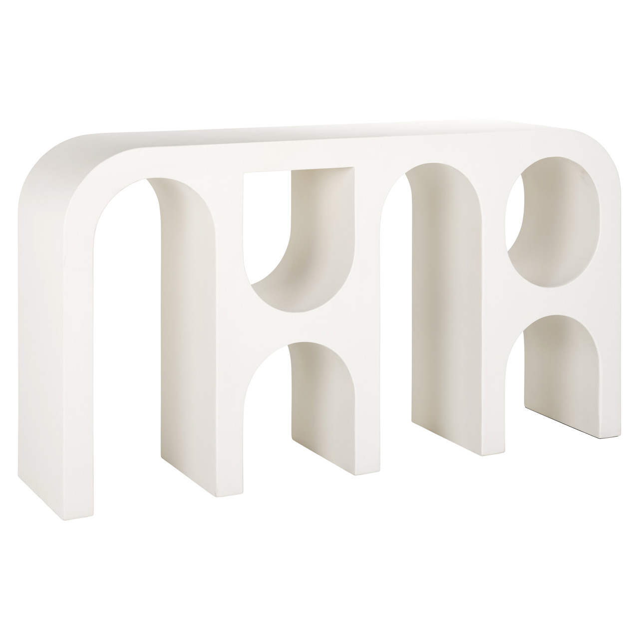 Konsole Bloomstone white 150 (Mdf|Light Eco Plaster Finish) - Richmond Interiors