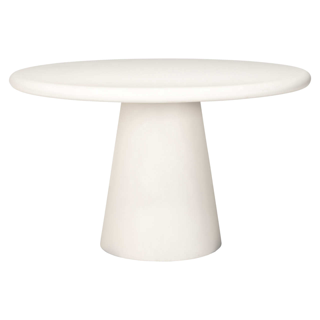 Esstisch Bloomstone white 130Ø (Mdf|Light Eco Plaster Finish) - Richmond Interiors