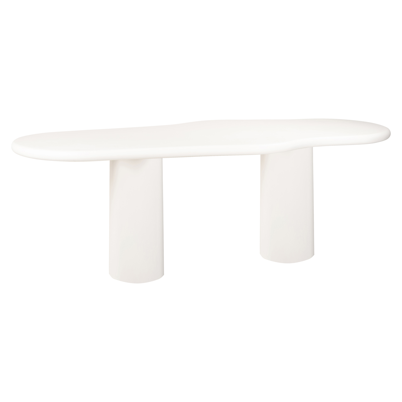 Dining table Bloomstone white 260 (Mdf|Light Eco Plaster Finish) - Richmond Interiors