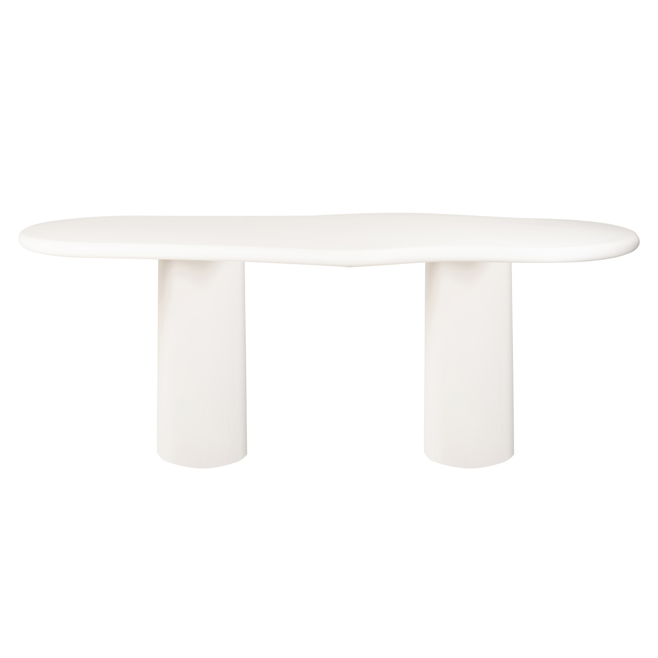 Dining table Bloomstone white 260 (Mdf|Light Eco Plaster Finish) - Richmond Interiors
