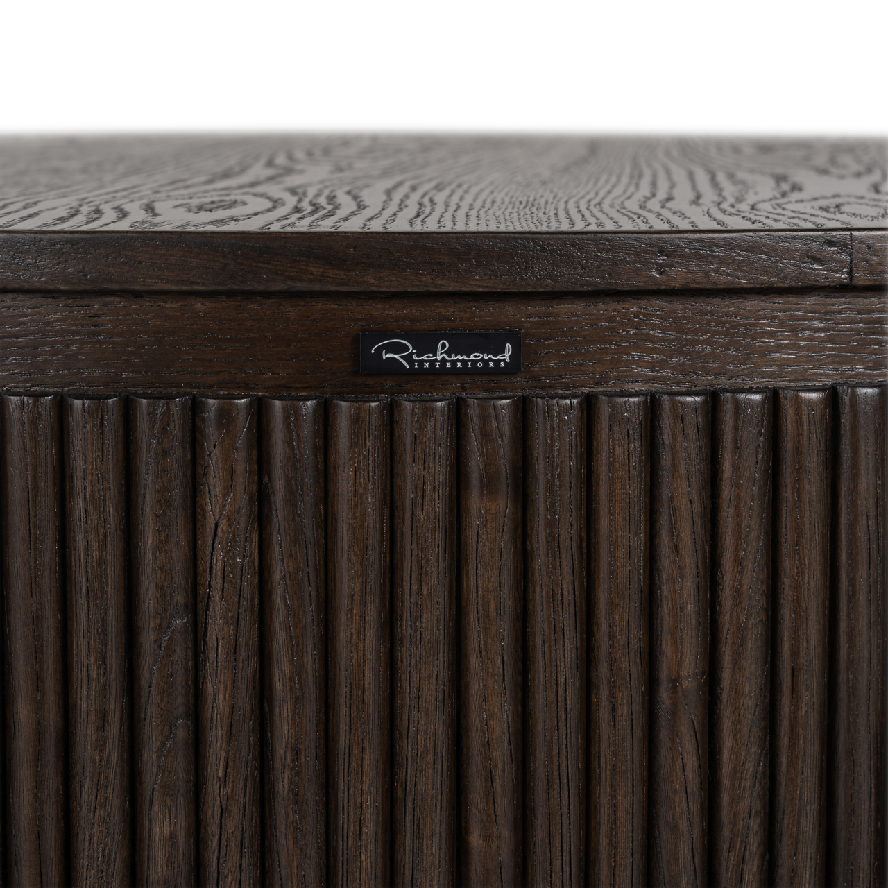 Couchtisch Luxor brown 95Ø (Eiche|Ijzer|Sperrholz) - Richmond Interiors