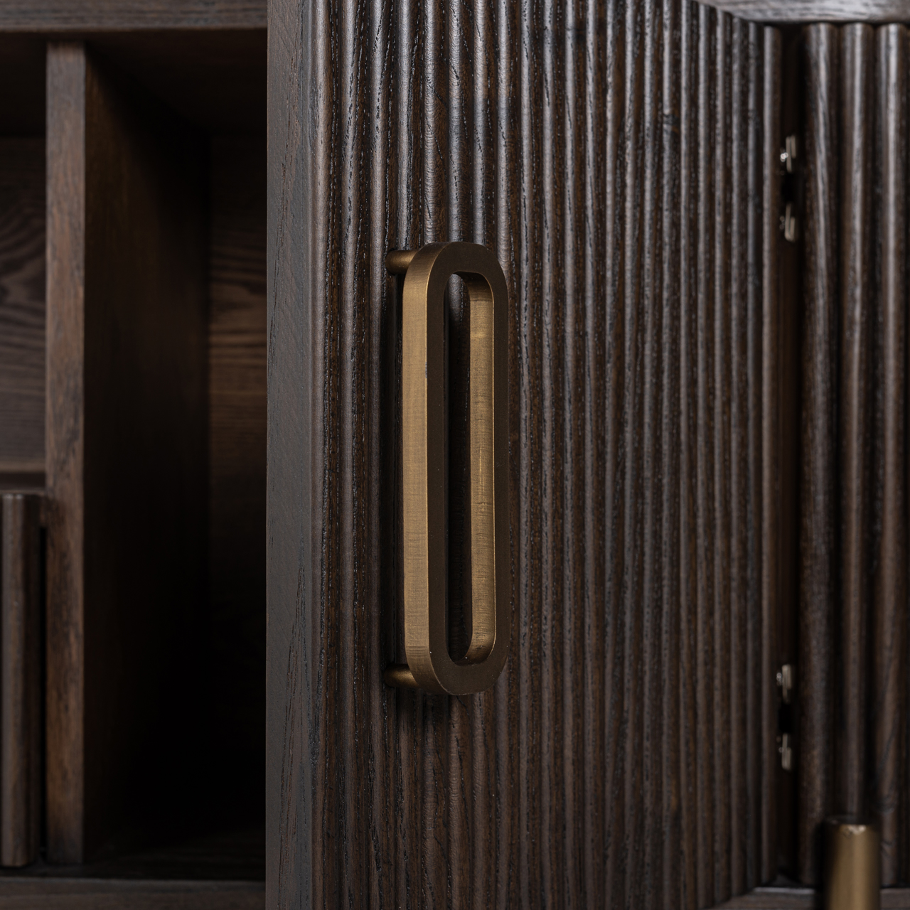 TV-Schrank Luxor brown (Eiche|Ijzer|Sperrholz) - Richmond Interiors