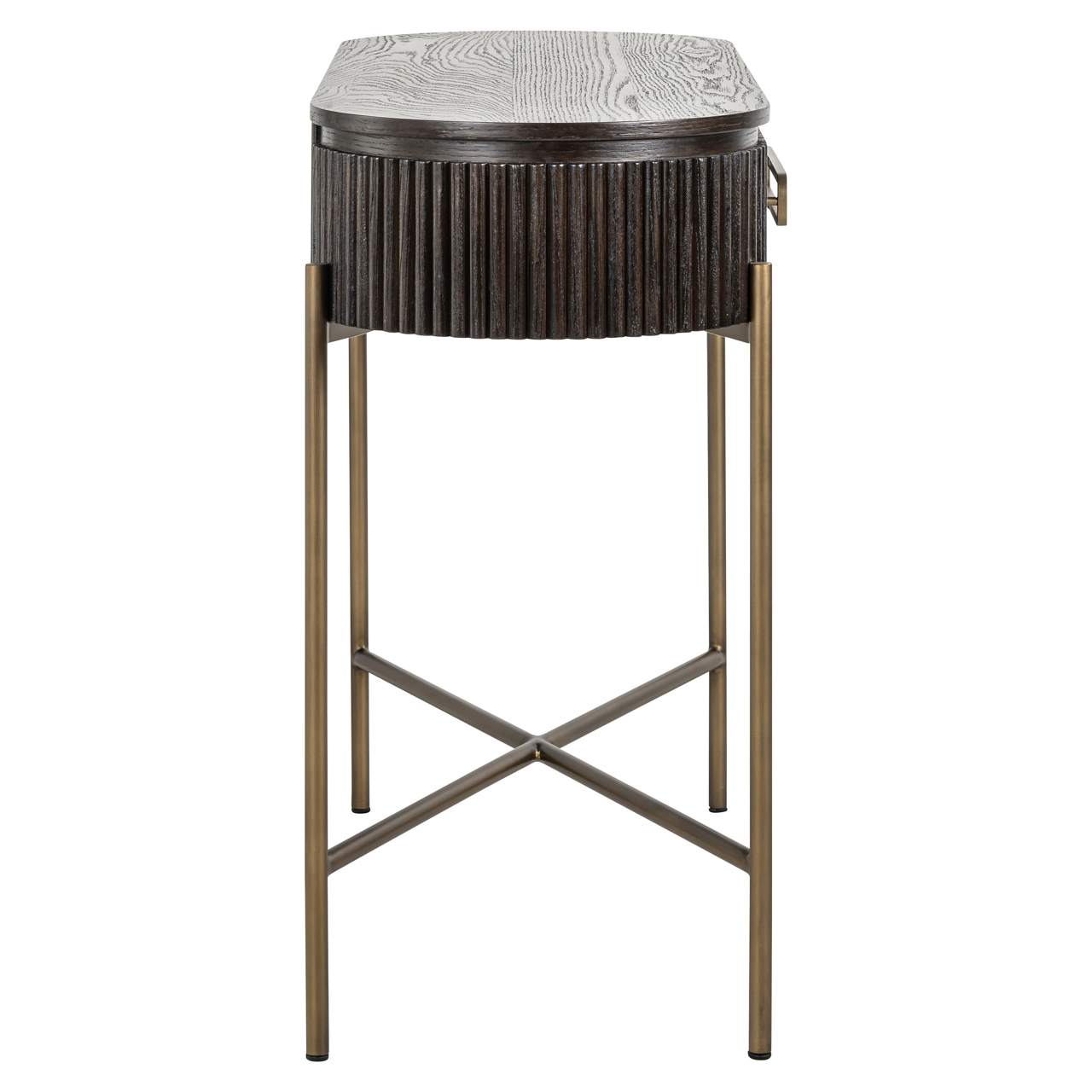Konsole Luxor brown (Eiche Fineer|Ijzer|Sperrholz) - Richmond Interiors