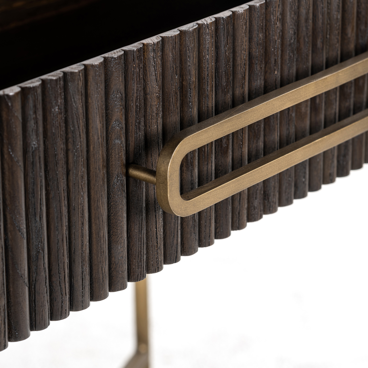 Konsole Luxor brown (Eiche Fineer|Ijzer|Sperrholz) - Richmond Interiors