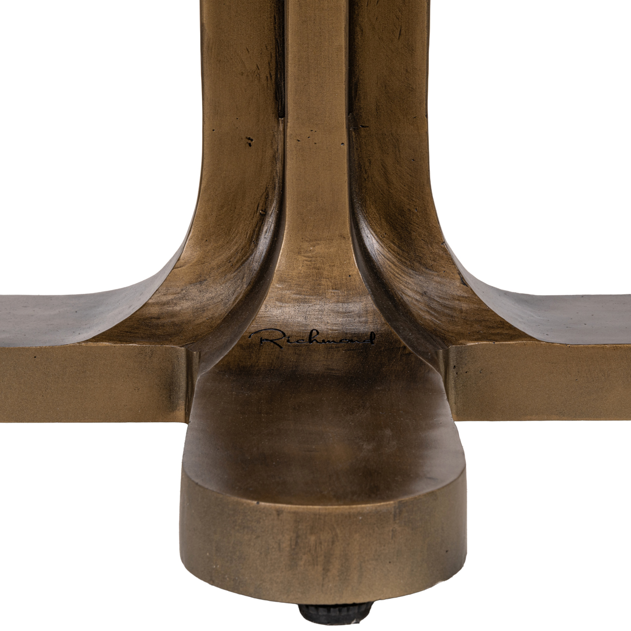Bistro-Tisch Revelin dark brown 75Ø (Metall|Mango) - Richmond Interiors