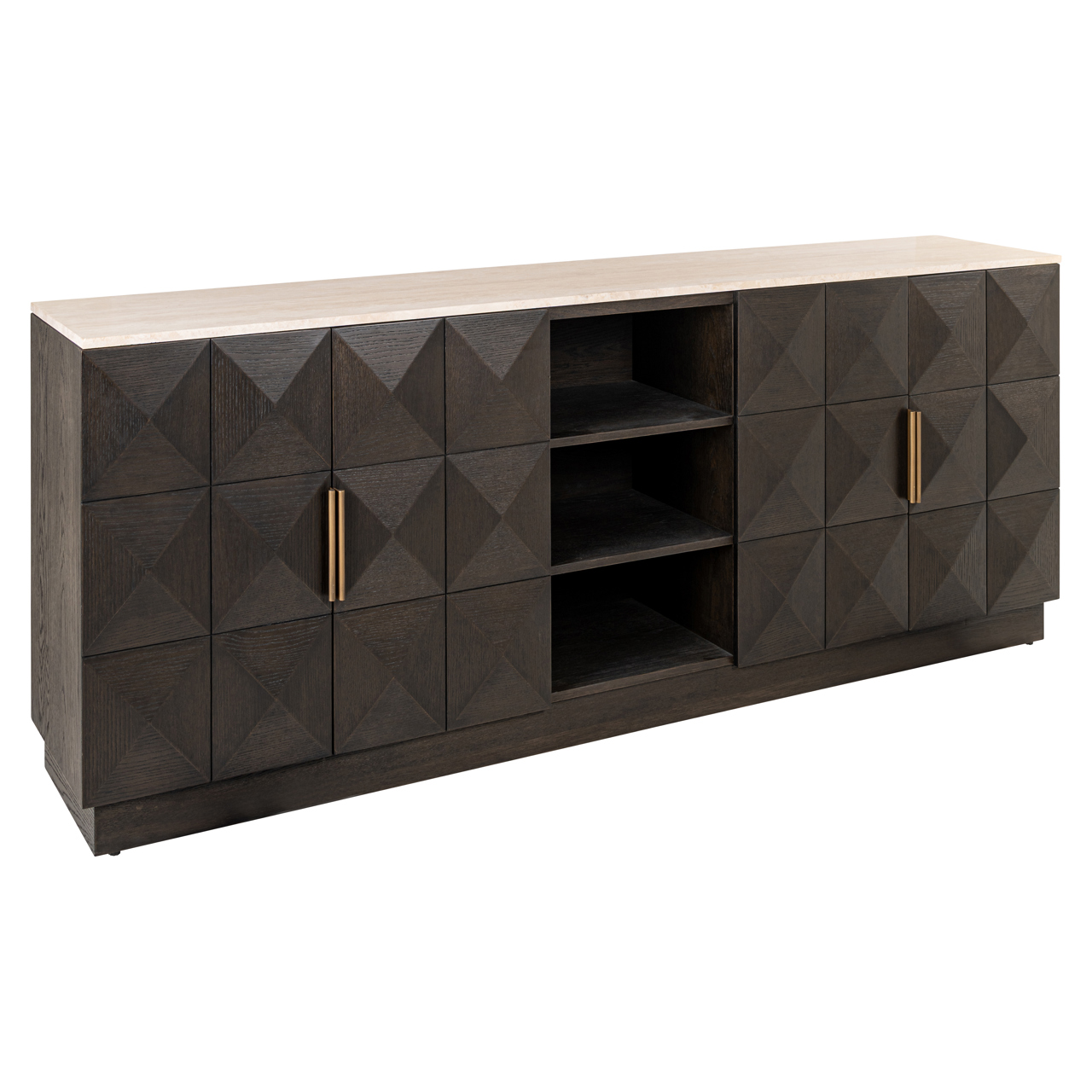 Sideboard Claremont brown 4-doors 2-shelves - Richmond Interiors
