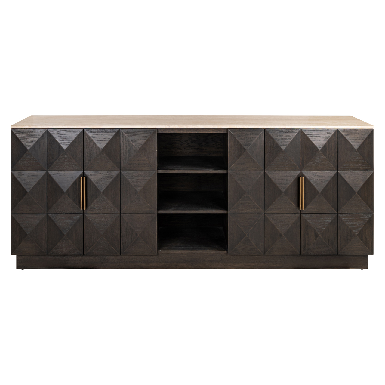 Sideboard Claremont brown 4-doors 2-shelves - Richmond Interiors