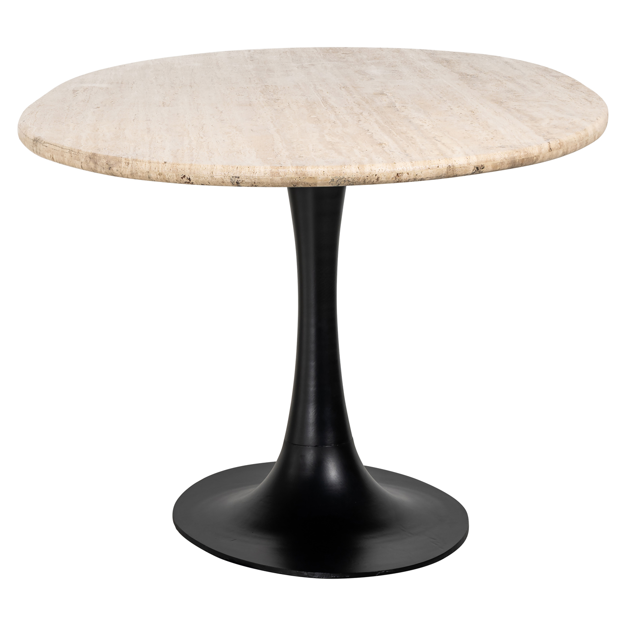 Esstisch Hampton black oval 230 (Ijzer|Travertine) - Richmond Interiors
