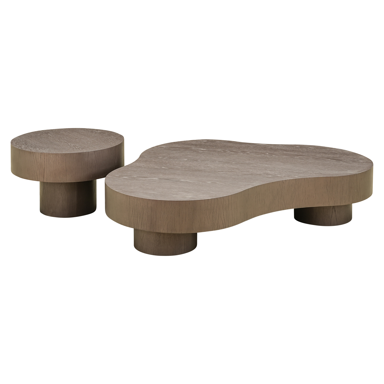 Couchtisch Bogor bronze (Set aus 2) (Eiche Fineer|Sperrholz) - Richmond Interiors