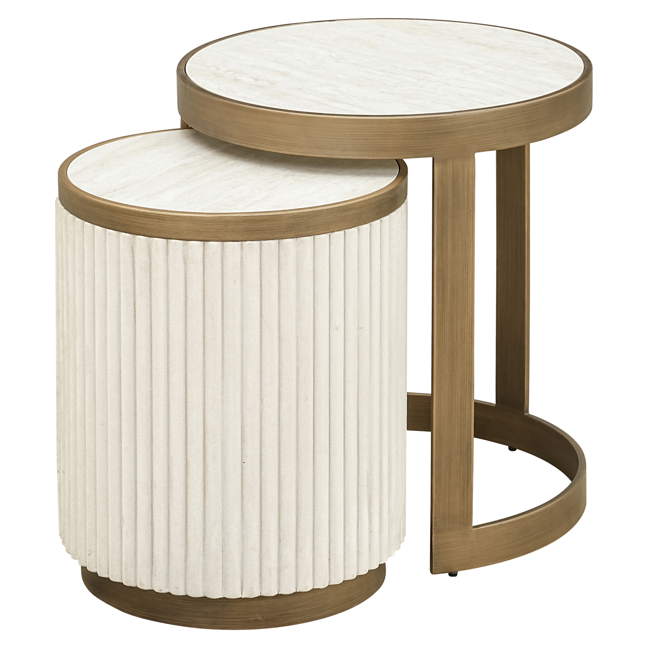 Beistelltisch Tivoli white (Set aus 2) - Richmond Interiors
