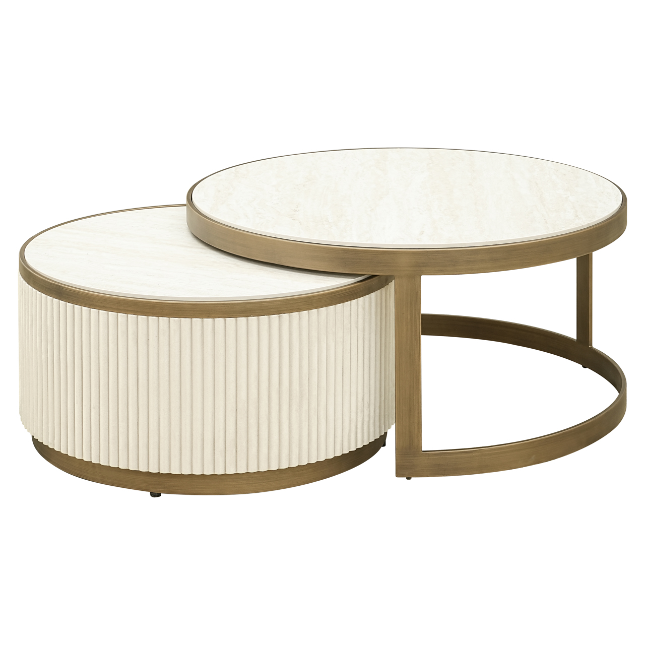 Couchtisch Tivoli white (Set aus 2) - Richmond Interiors