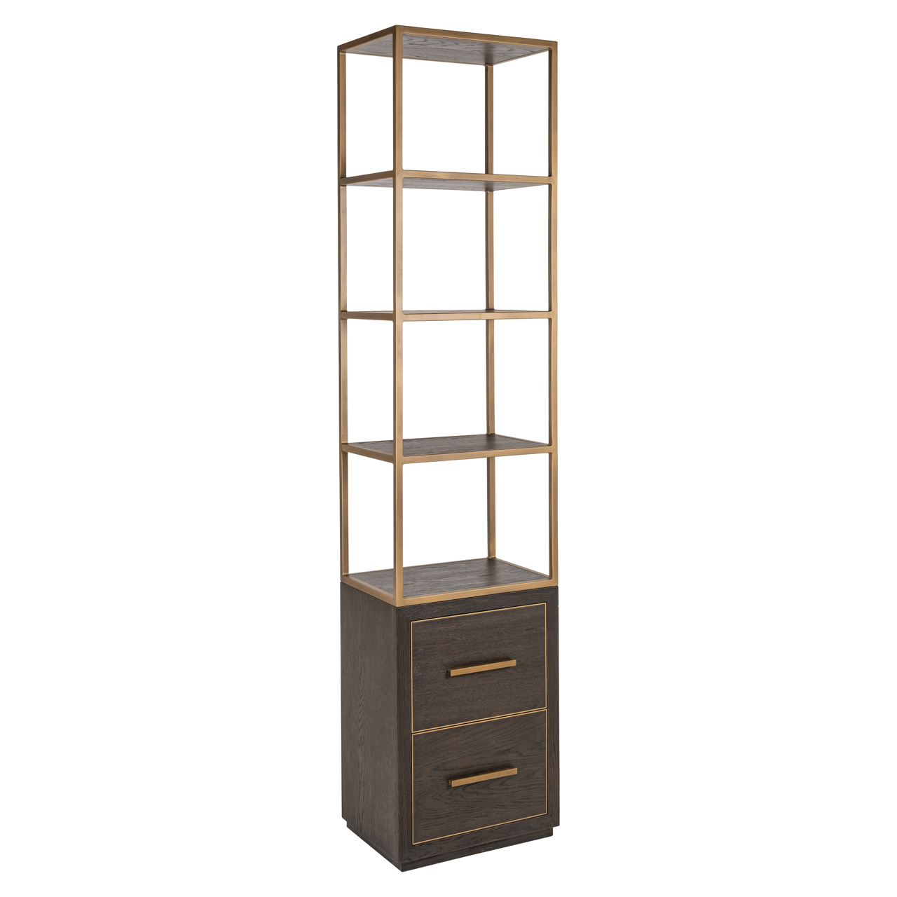 Vitrine Carter brown small 2-drawers - Richmond Interiors