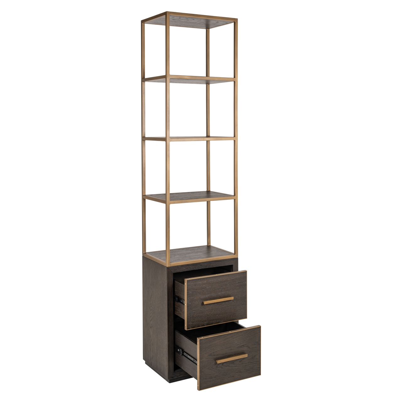 Vitrine Carter brown small 2-drawers - Richmond Interiors