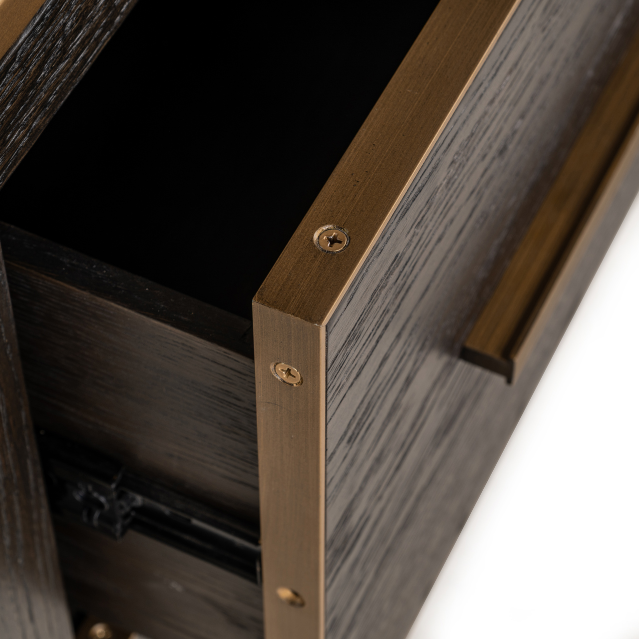 Vitrine Carter brown small 2-drawers - Richmond Interiors