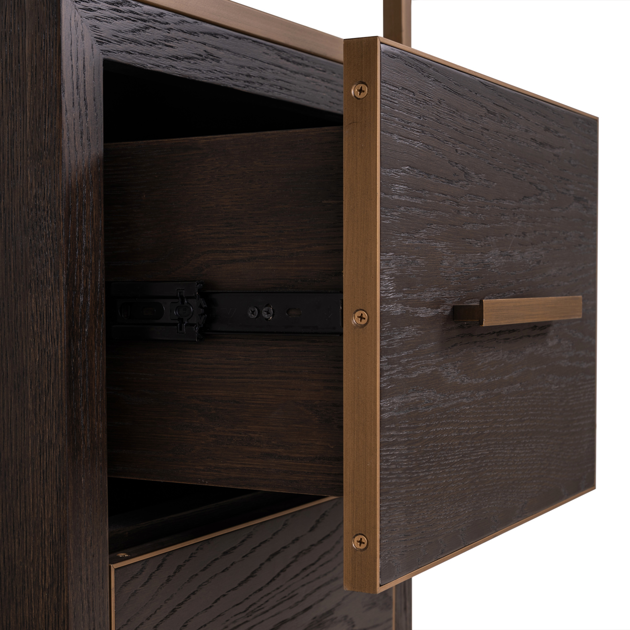Vitrine Carter brown small 2-drawers - Richmond Interiors