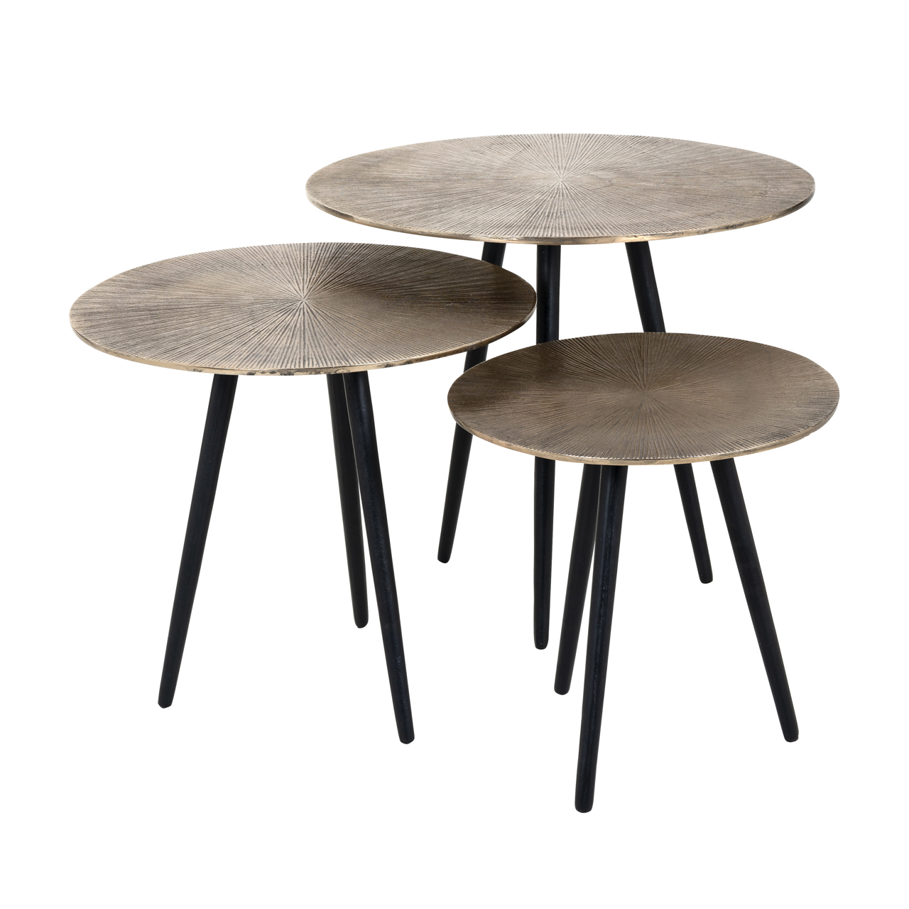 Salontafel Vittorio champagne gold (Set of 3) - Richmond Interiors