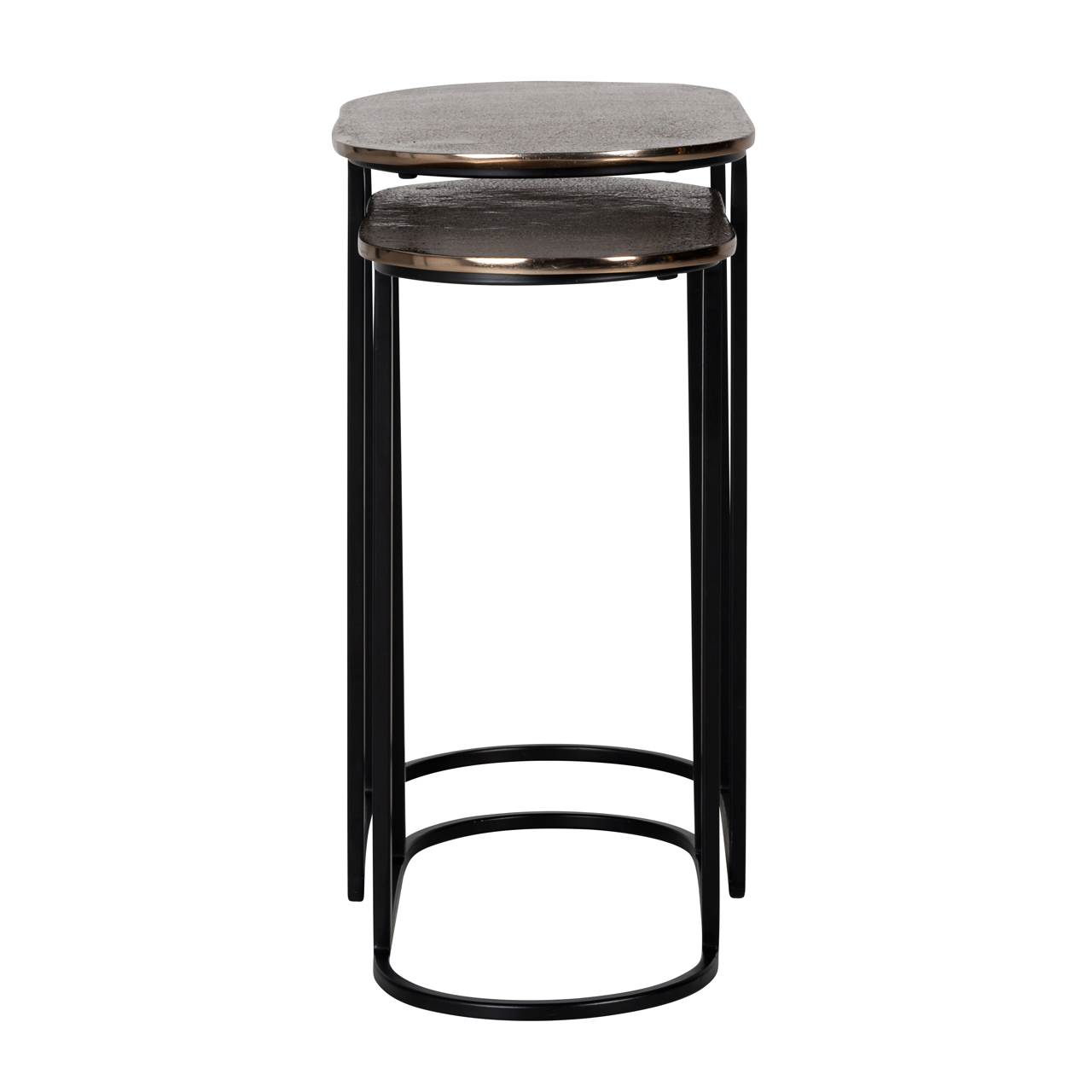 Mesa auxiliar Chandon champagne dorado (set de 2) - Richmond Interiors