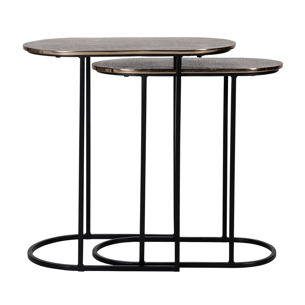 Beistelltisch Chandon champagne gold (Set aus 2) (Aluminium|Ijzer) - Richmond Interiors