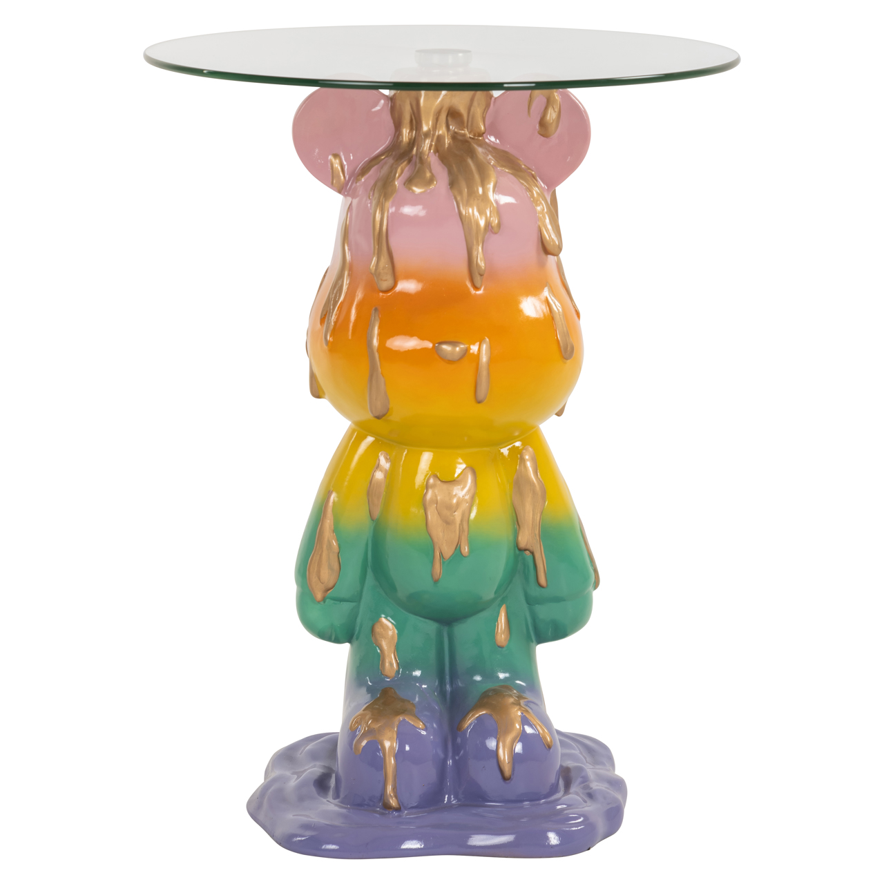 Beistelltisch Ebba multicolor (Polyresin|Glas) - Richmond Interiors