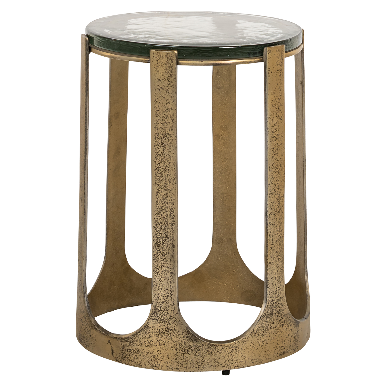 Beistelltisch Rixo gold (Aluminium|Glas) - Richmond Interiors