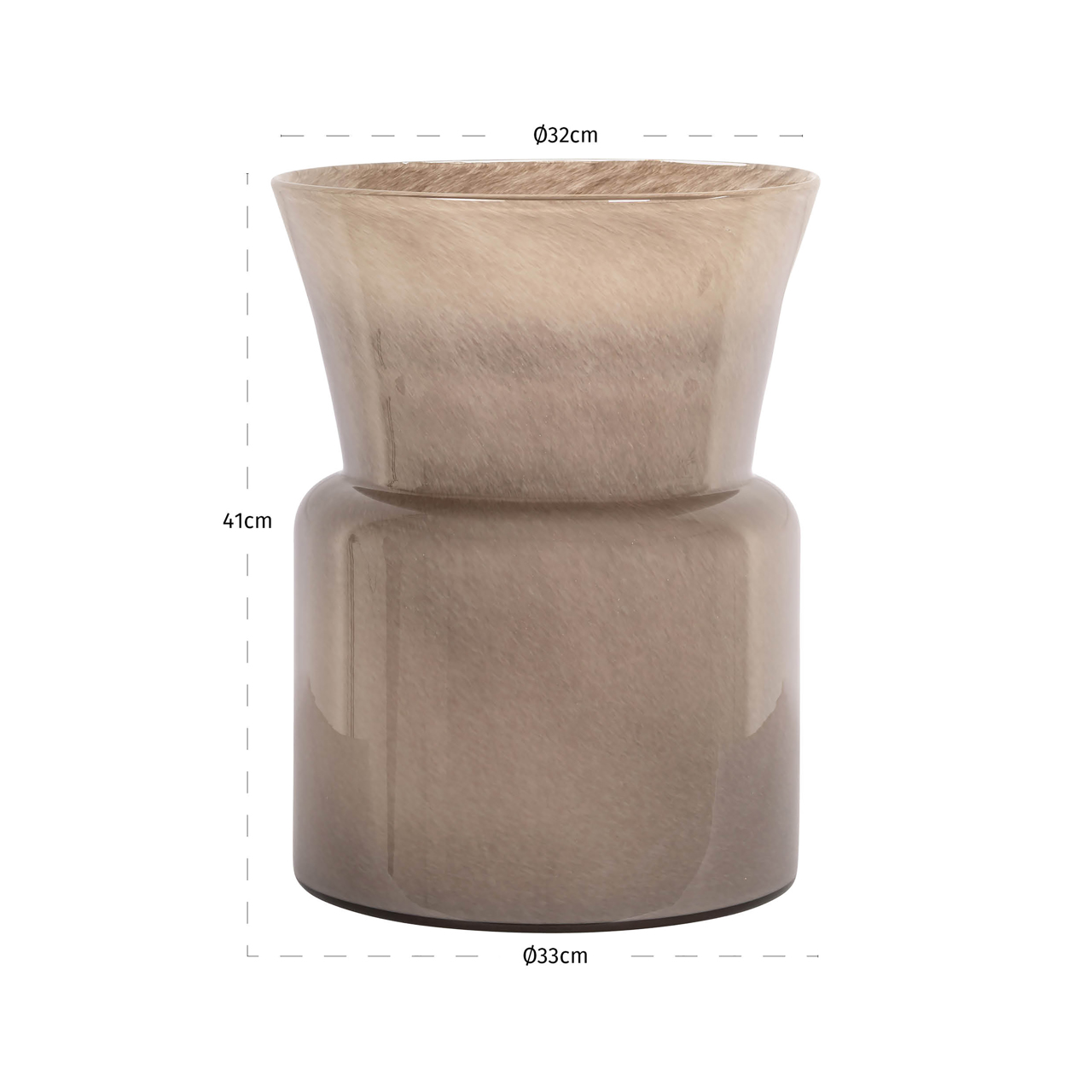 Jarrón Milo taupe - Richmond Interiors