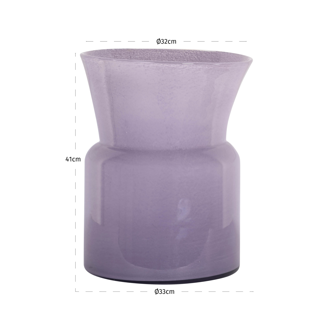 Vase Milano purple (Glas) - Richmond Interiors