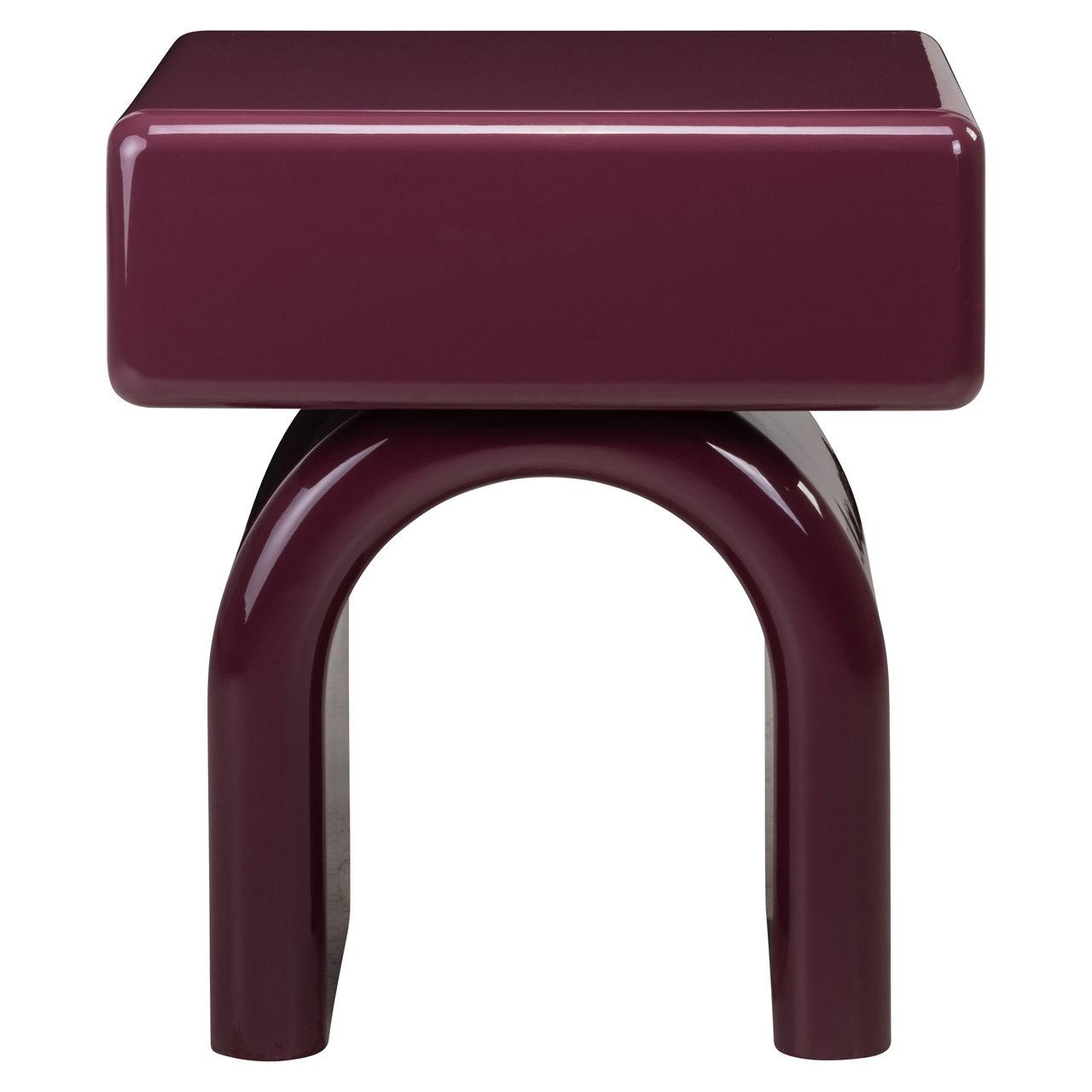 Nachttisch Bennet burgundy 1-drawer - Richmond Interiors