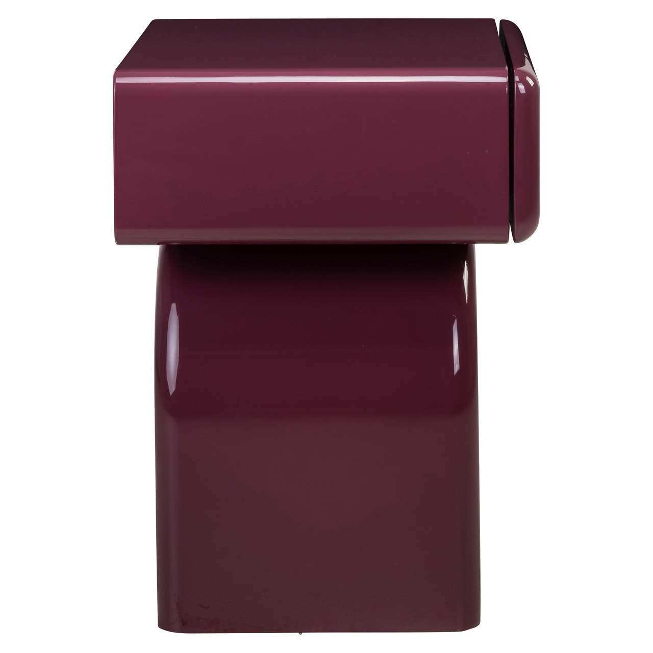 Nachttisch Bennet burgundy 1-drawer - Richmond Interiors