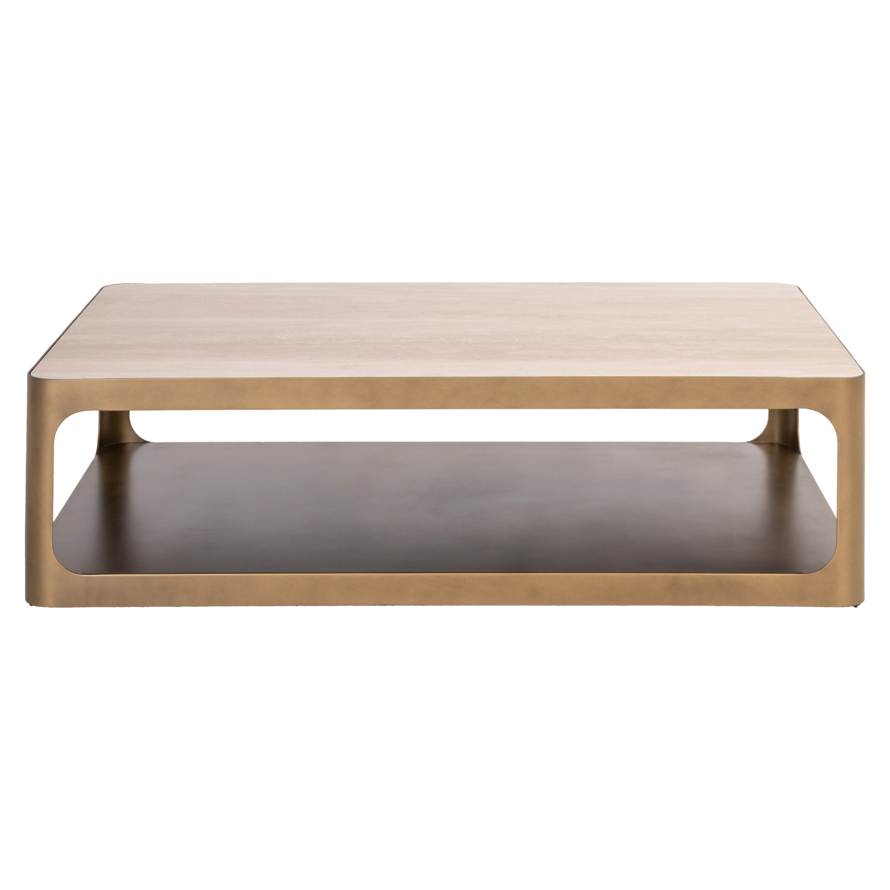 Couchtisch Claridge beige (Ijzer|Keramiek|Glas) - Richmond Interiors