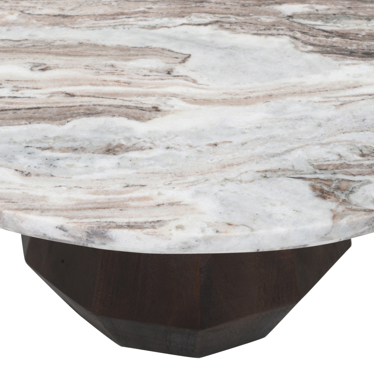 Mesa de centro Oberoy Blush beige 80Ø - Richmond Interiors