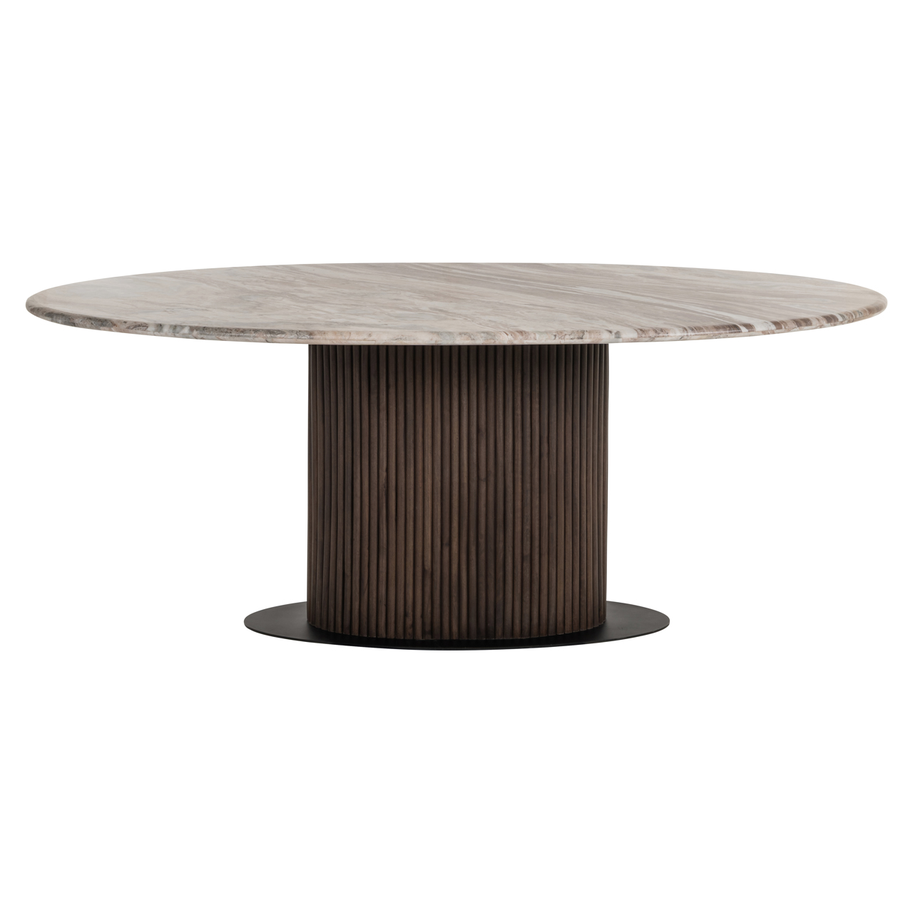 Mesa de comedor Rashford Blush beige ovalada 200 - Richmond Interiors