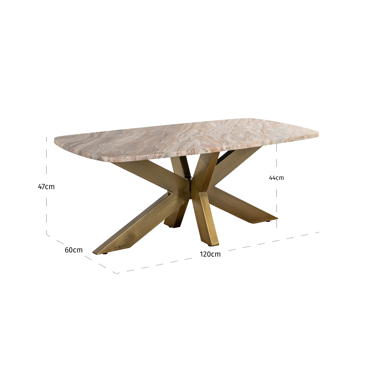 Mesa de centro Bottega Blush beige - Richmond Interiors