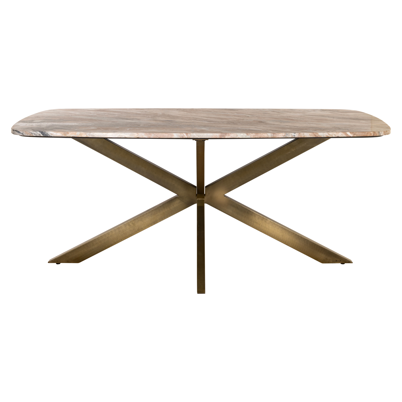 Dining Table Bottega Blush beige danish oval 190 - Richmond Interiors