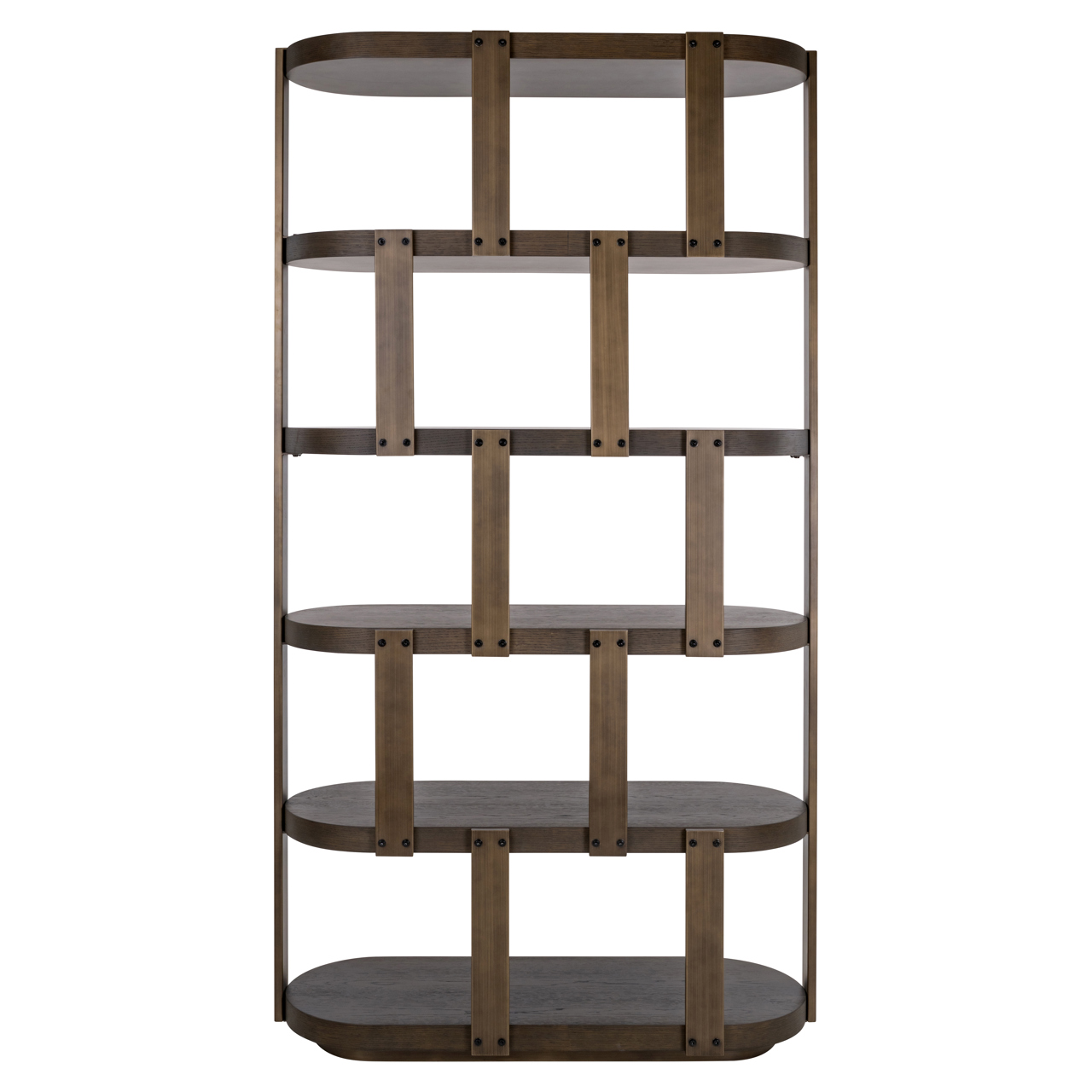 Vitrine Ellington brown (Mdf|Eiche Fineer|Metall) - Richmond Interiors