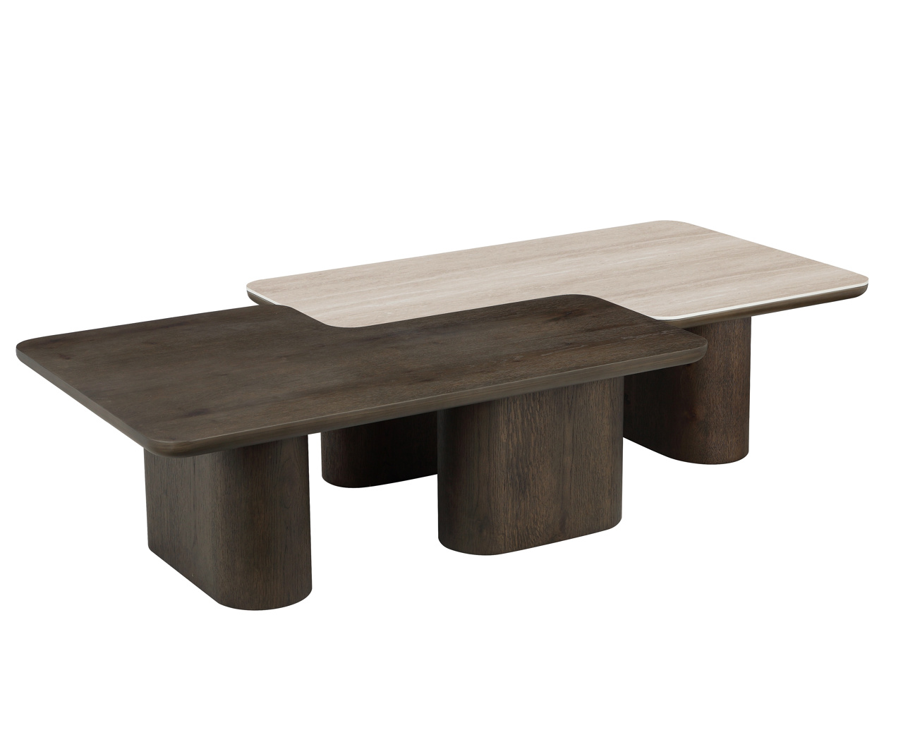 Mesa de centro Nando brown (set de 2) - Richmond Interiors
