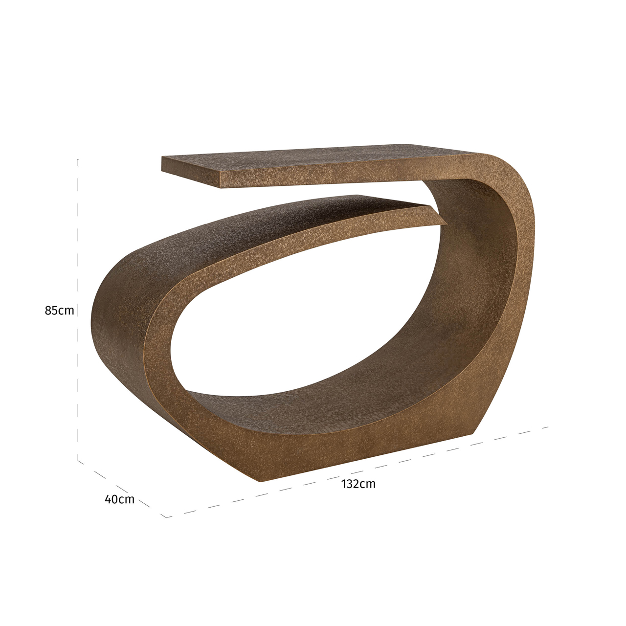 Console Alhambra brushed gold - Richmond Interiors