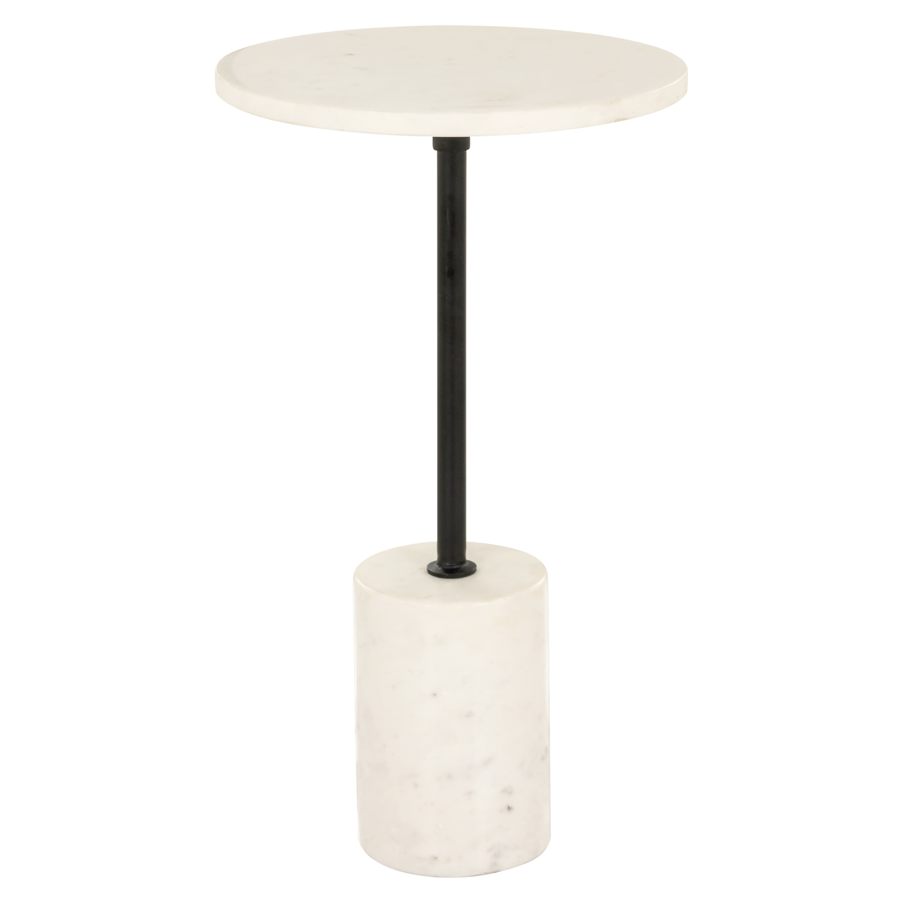 Beistelltisch Misty black/white 30Ø (Ijzer|Marmor) - Richmond Interiors