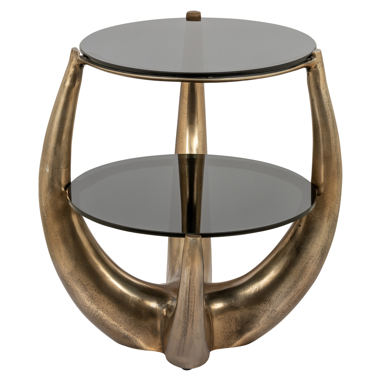 Beistelltisch Aida gold (Veiligheidsglas|Aluminium) - Richmond Interiors