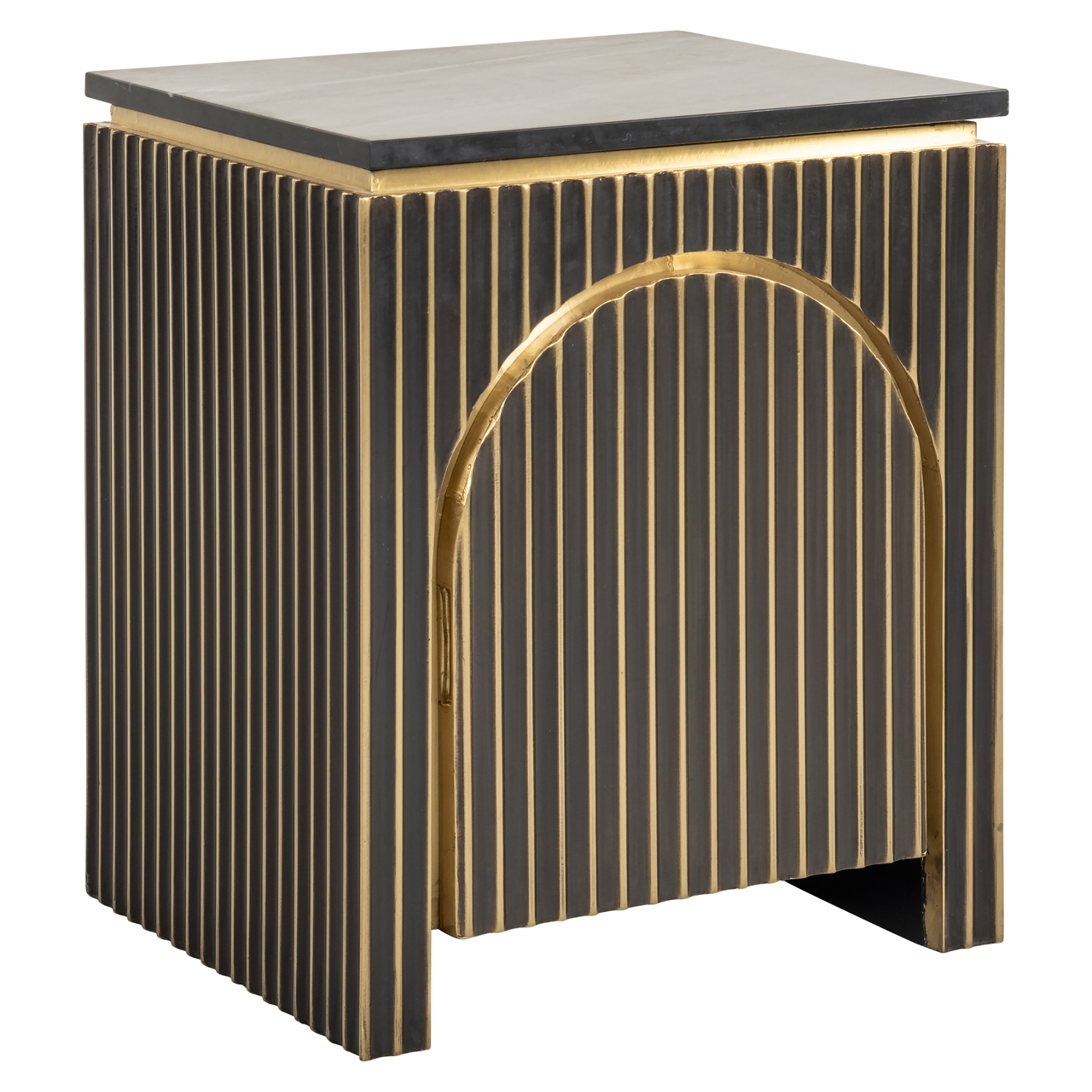 Nachttisch Les Arcs brushed gold - Richmond Interiors