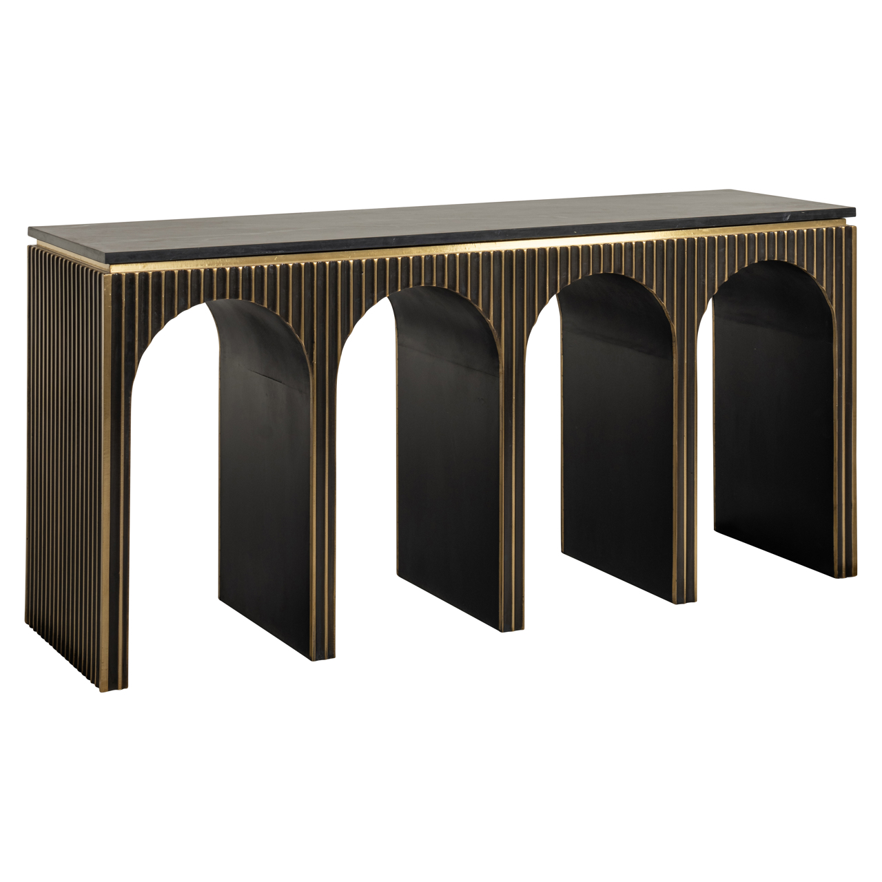 Konsole Les Arcs brushed gold - Richmond Interiors