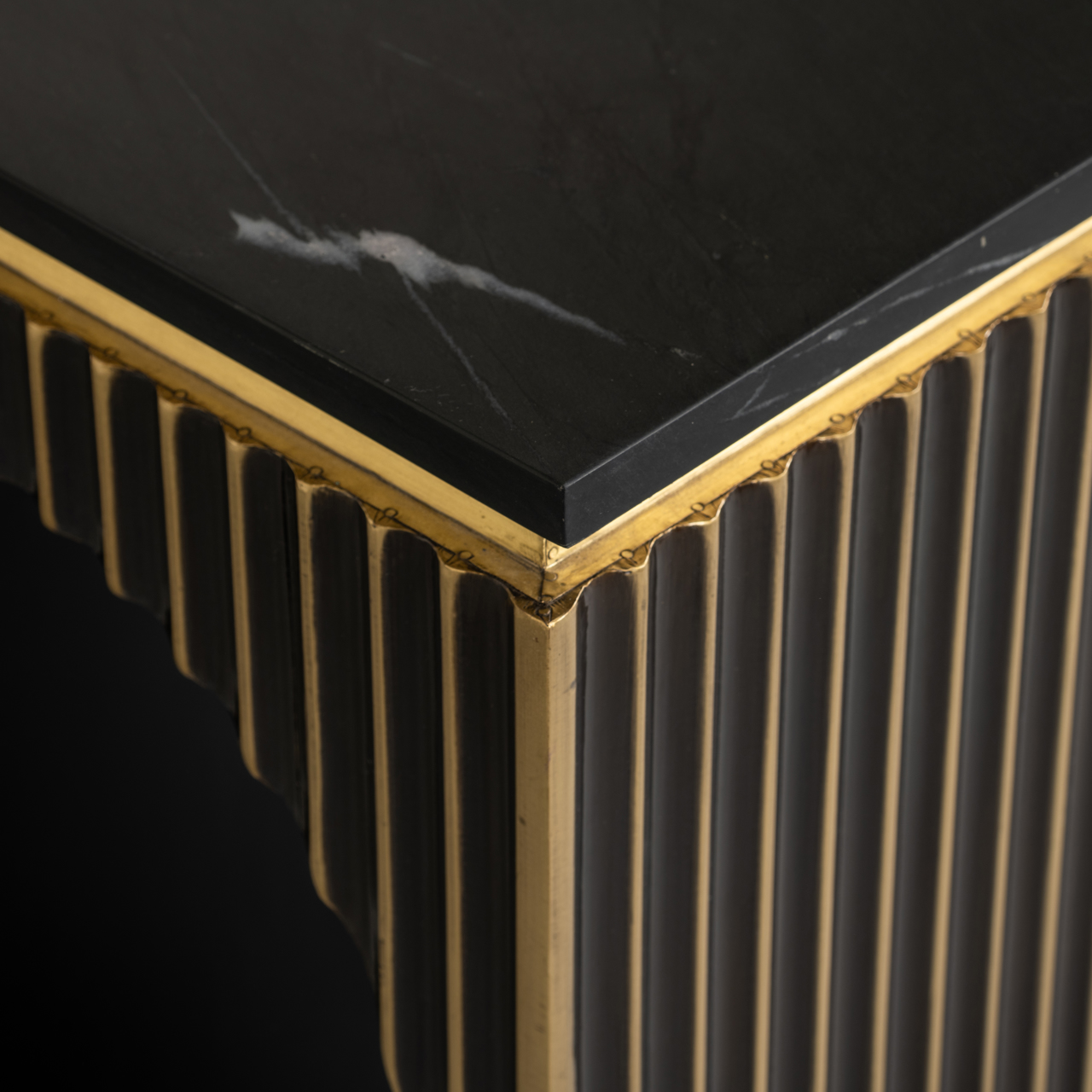 Konsole Les Arcs brushed gold - Richmond Interiors