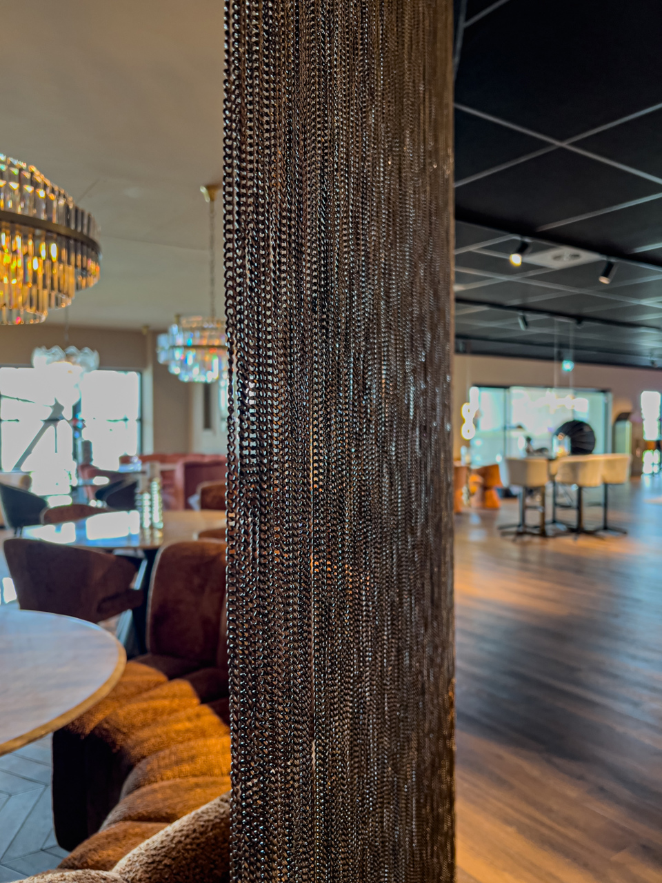 Dekoratives Objekt Curtain gold chain (Edelstahl|Ijzer) - Richmond Interiors