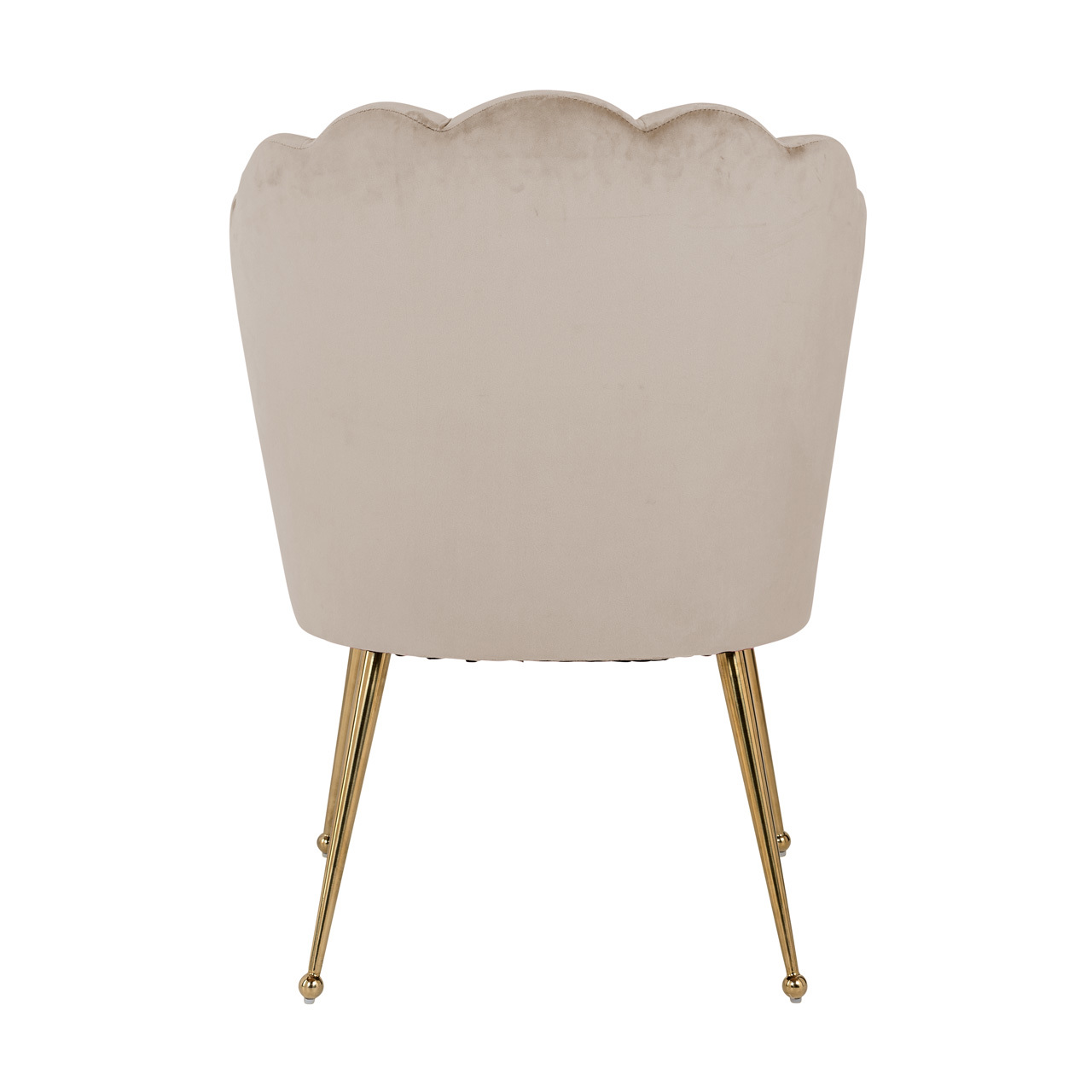 Silla de comedor Pippa caqui de terciopelo - Richmond Interiors